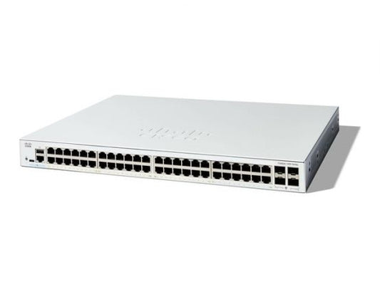 Cisco Catalyst 1200-48T-4G Smart Switch, 48 Port GE, 4x1GE SFP